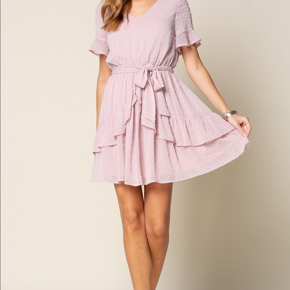 Doe and Rae Women’s Rose Ruffle Dress - Picture 3 of 4